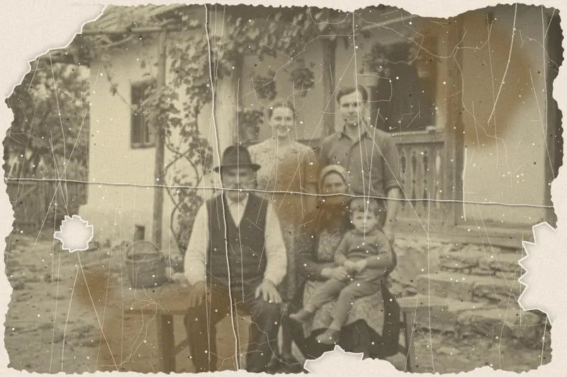 Fotografie de familie din anii '50 — Înainte