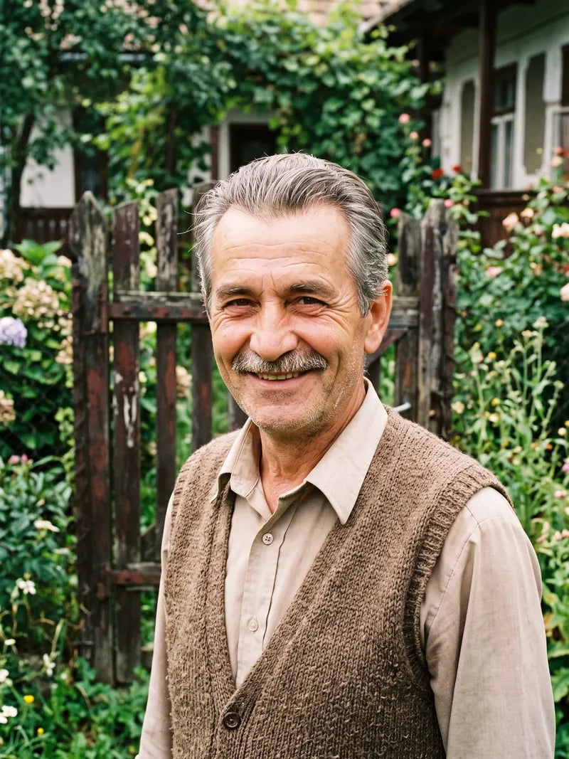 Fotografie veche cu tatăl miresei