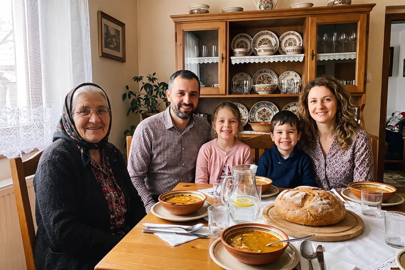 Duminica, cu bunica la masă — După