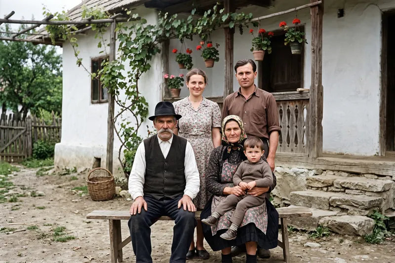 Fotografie de familie din anii '50 — După